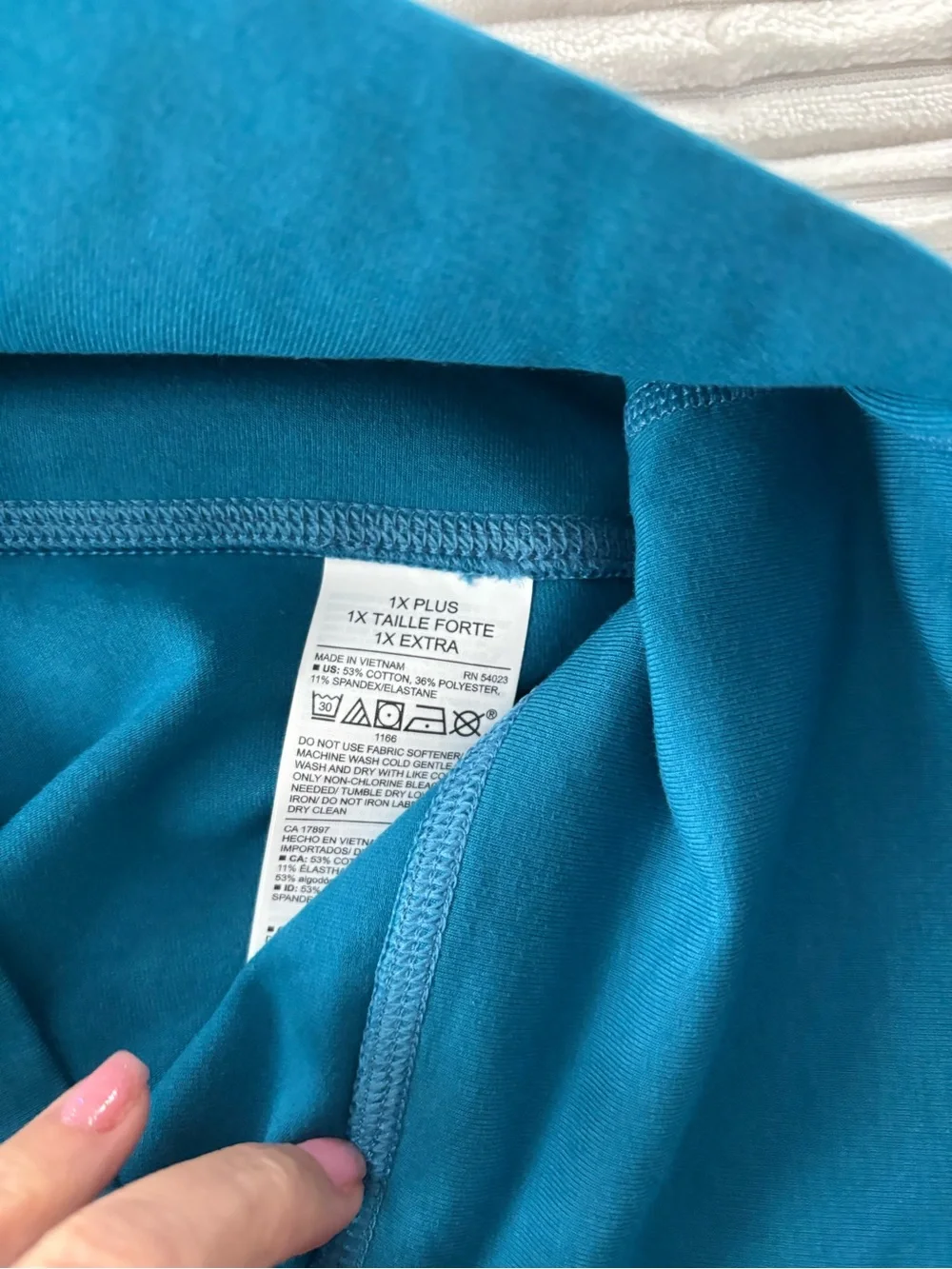 Old Navy Teal High-Waist Performance Bike Shorts